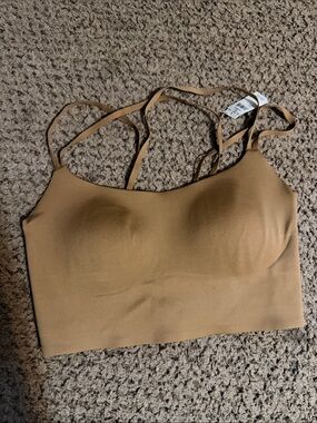 aerie Tan Seamless Double-Strap Bralette